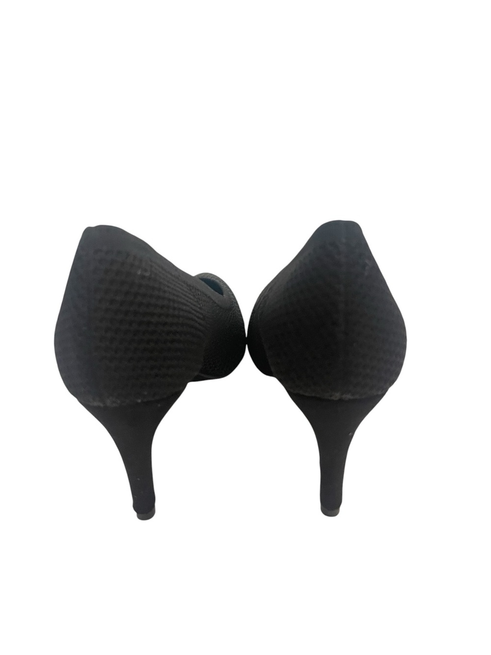 TAHARI Everest Classic Black Pointed Toe Knit Pumps Heels Shoes - Picture 4 of 5